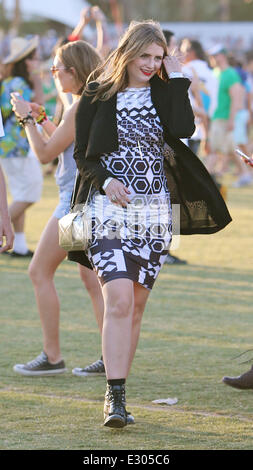 Celebrities at the 2013 Coachella Valley Music and Arts Festival - Week 2 Day 1  Featuring: Mischa Barton Where: Indio, California, United States When: 19 Apr 2013 Stock Photo