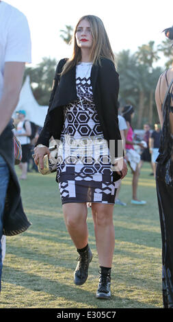 Celebrities at the 2013 Coachella Valley Music and Arts Festival - Week 2 Day 1  Featuring: Mischa Barton Where: Indio, California, United States When: 19 Apr 2013 Stock Photo