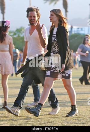 Celebrities at the 2013 Coachella Valley Music and Arts Festival - Week 2 Day 1  Featuring: Mischa Barton Where: Indio, California, United States When: 19 Apr 2013 Stock Photo