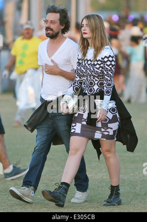 Celebrities at the 2013 Coachella Valley Music and Arts Festival - Week 2 Day 1  Featuring: Mischa Barton Where: Indio, California, United States When: 19 Apr 2013 Stock Photo