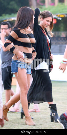 Celebrities at the 2013 Coachella Valley Music and Arts Festival - Week 2 Day 1  Featuring: Jessica Alba Where: Indio, California, United States When: 19 Apr 2013 Stock Photo