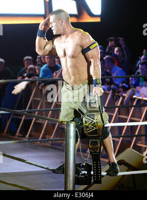 WWE Revenge Tour at The O2  Featuring: John Cena Where: Dublin, Ireland When: 19 Apr 2013 Stock Photo