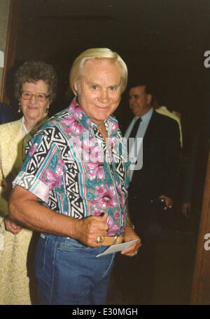 George Jones archive photos  Featuring: George Jones Where: Nashville, TN, United States When: 09 Apr 1992 Stock Photo