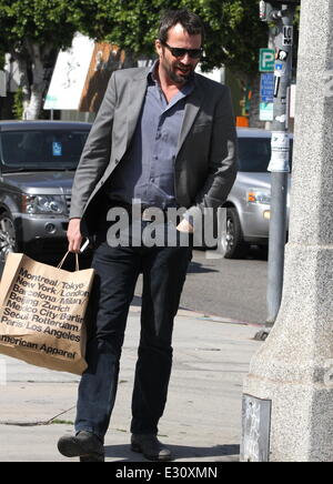 James Purefoy out and about in West Hollywood on the final day of filming his TV show 'The Following'  Featuring: James Purefoy Where: Los Angeles, California, United States When: 29 Apr 2013 Stock Photo