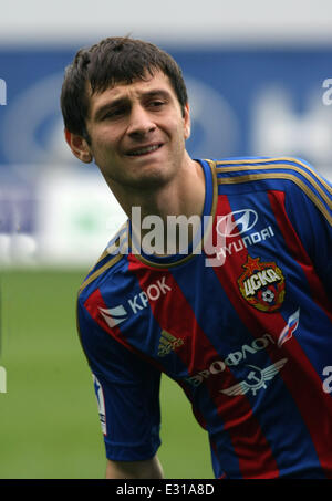 Championship of Russia - 2012-2013.  PFC CSKA Moscow vs RFC TEREK Grozny at 'Arena Khimki' Football stadium  Featuring: DZAGOEV Alan Where: Moscow, Khimki, Russian Federation When: 04 May 2013 Stock Photo