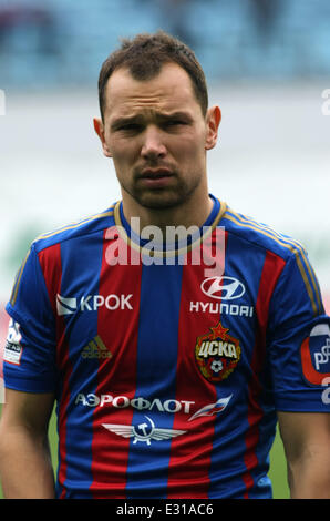 Championship of Russia - 2012-2013.  PFC CSKA Moscow vs RFC TEREK Grozny at 'Arena Khimki' Football stadium  Featuring: IGNASHEVICH Sergey Where: Moscow, Khimki, Russian Federation When: 04 May 2013 Stock Photo