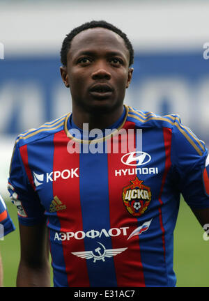 Championship of Russia - 2012-2013.  PFC CSKA Moscow vs RFC TEREK Grozny at 'Arena Khimki' Football stadium  Featuring: MUSA Ahmed Where: Moscow, Khimki, Russian Federation When: 04 May 2013 Stock Photo