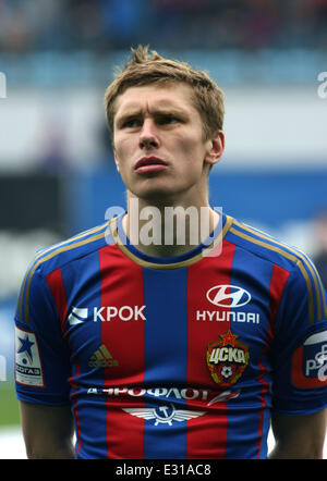 Championship of Russia - 2012-2013.  PFC CSKA Moscow vs RFC TEREK Grozny at 'Arena Khimki' Football stadium  Featuring: Nababkin Kirill Where: Moscow, Khimki, Russian Federation When: 04 May 2013 Stock Photo