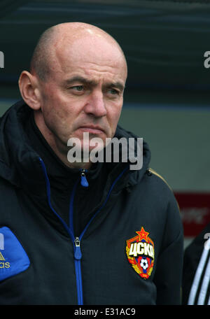 Championship of Russia - 2012-2013.  PFC CSKA Moscow vs RFC TEREK Grozny at 'Arena Khimki' Football stadium  Featuring: ONOPKO Victor Where: Moscow, Khimki, Russian Federation When: 04 May 2013 Stock Photo