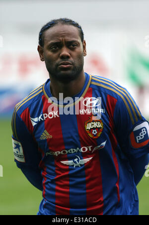 Championship of Russia - 2012-2013.  PFC CSKA Moscow vs RFC TEREK Grozny at 'Arena Khimki' Football stadium  Featuring: VAGNER LOVE  s Where: Moscow, Khimki, Russian Federation When: 04 May 2013 Stock Photo