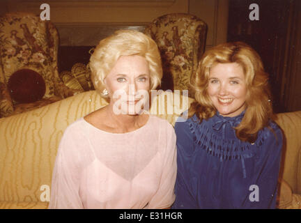 **File Photo** Jeanne Cooper, best known as matriarch Katherine Chancellor on CBS' daytime drama 'The Young and the Restless,' has died. She was 84.  Jeanne Cooper, Melody Thomas NY, NY 1985  Featuring: Jeanne Cooper Where: United States When: 09 May 2013 Stock Photo