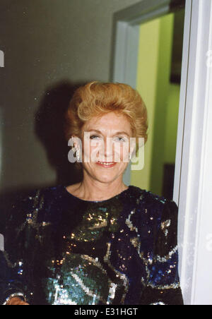 **File Photo** Jeanne Cooper, best known as matriarch Katherine Chancellor on CBS' daytime drama 'The Young and the Restless,' has died. She was 84.  Jeanne Cooper Los Angeles, CA 1986  Featuring: Jeanne Cooper Where: United States When: 09 May 2013 Stock Photo