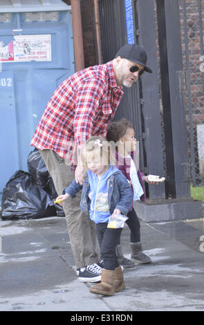 Fred Durst out and about with a friend and some children on Mother's Day  Featuring: Fred Durst Where: New York City, New York, United States When: 12 May 2013ENN.com Stock Photo