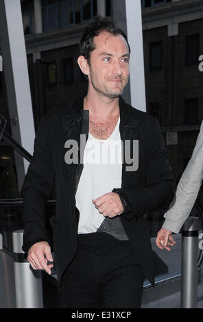 Listening party for Daft Punk's new album 'Random Access Memories' at The Shard  Featuring: Jude Law Where: London, United Kingdom When: 13 May 2013 Stock Photo