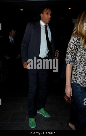 Pierre Van Hooijdonk at Galatasaray's Dutch player Wesley Sneijder and his model wife Yolanthe Cabau party at club Reina in Istanbul.  Featuring: Pierre Van Hooijdonk Where: Istanbul, Turkey When: 21 May 2013 Stock Photo