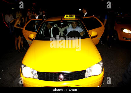 Pierre van Hooijdonk at Galatasaray's Dutch player Wesley Sneijder and his model wife Yolanthe Cabau party at club Reina in Istanbul  Featuring: Pierre van Hooijdonk Where: Istanbul, Turkey When: 21 May 2013 Stock Photo