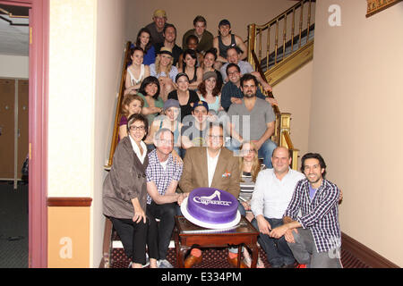 'Rodgers & Hammerstein's Cinderella' celebrates 100 performances with a cake from Cake Boss, at the Broadway Theatre  Featuring: Atmosphere,Cast Where: New York, NY, United States When: 29 May 2013 Stock Photo