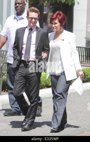 Celebrities at The Grove to appear on entertainment news show 'Extra'  Featuring: Sharon Osbourne Where: Los Angeles, California, United States When: 30 May 2013 Stock Photo