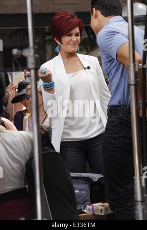 Sharon Osbourne on Extra! at the Grove talking about the Atkins Diet  Featuring: Sharon Osbourne Where: Los Angeles, California, United States When: 30 May 2013 Stock Photo