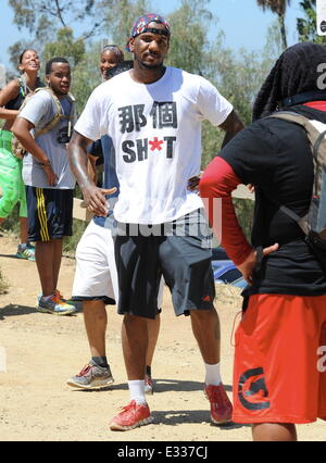 Gangster rapper The Game spotted at Runyon Canyon hiking trail in ...