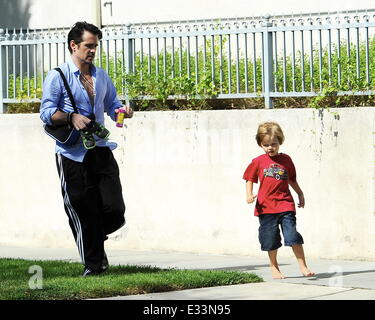 Colin Farrell picks up son Henry from school in Studio City  Featuring: Colin Farrell,Henry Farrell Where: Los Angeles, California, United States When: 06 Jun 2013ousart/JFXimages/WENN.com Stock Photo