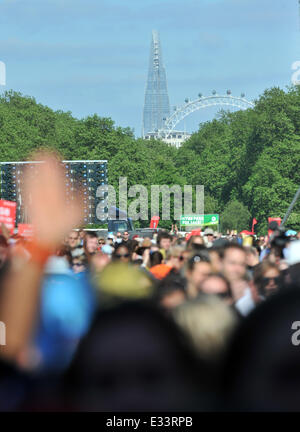 Big IF London held at Hyde Park  Featuring: Atmosphere Where: London, United Kingdom When: 08 Jun 2013 Stock Photo