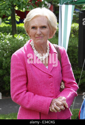 Mary Berry opens Beaconsfield Now 2013, a community event to show what the town has to offer  Featuring: Mary Berry Where: Beaco Stock Photo