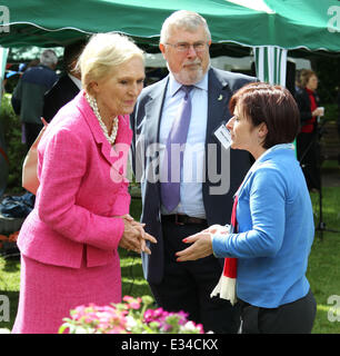 Mary Berry opens Beaconsfield Now 2013, a community event to show what the town has to offer  Featuring: Mary Berry Where: Beaconsfield, United Kingdom When: 15 Jun 2013 Stock Photo