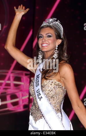 Miss Connecticut, Erin Brady is crowned 2013 Miss USA at Planet Hollywood Resort and Casino  Featuring: Erin Brady 2013 Miss USA Stock Photo