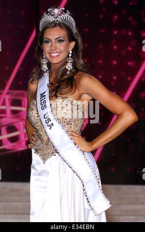 Miss Connecticut, Erin Brady is crowned 2013 Miss USA at Planet Hollywood Resort and Casino  Featuring: Erin Brady 2013 Miss USA Stock Photo