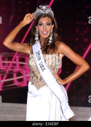 Miss Connecticut, Erin Brady is crowned 2013 Miss USA at Planet Hollywood Resort and Casino  Featuring: Erin Brady 2013 Miss USA Stock Photo