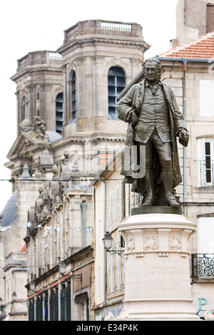 Denis Diderot Statue Langres France Stock Photo
