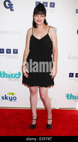 The 4th Annual Thirst Gala at The Beverly Hilton Hotel - Arrivals  Featuring: Pauley Perrette Where: Beverly Hills, California, United States When: 25 Jun 2013 Stock Photo