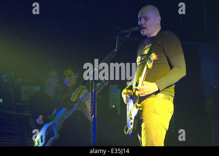 The Smashing Pumpkins, fronted by Billy Corgan, playing a headline at the O2 Academy in Glasgow  Featuring: Billy Corgan Where: Glasgow, Scotland When: 02 Jul 2013 Stock Photo