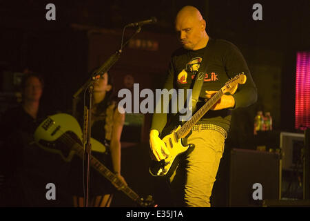 The Smashing Pumpkins, fronted by Billy Corgan, playing a headline at the O2 Academy in Glasgow  Featuring: Billy Corgan Where: Glasgow, Scotland When: 02 Jul 2013 Stock Photo