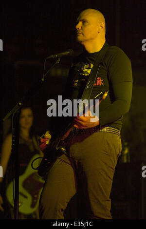 The Smashing Pumpkins, fronted by Billy Corgan, playing a headline at the O2 Academy in Glasgow  Featuring: Billy Corgan Where: Glasgow, Scotland When: 02 Jul 2013 Stock Photo