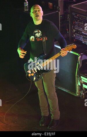 The Smashing Pumpkins, fronted by Billy Corgan, playing a headline at the O2 Academy in Glasgow  Featuring: Billy Corgan Where: Glasgow, Scotland When: 02 Jul 2013 Stock Photo