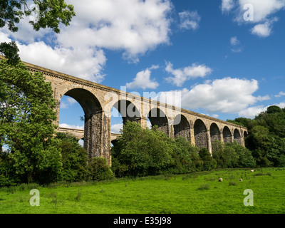 Chirk railway viaduct, Wales Stock Photo