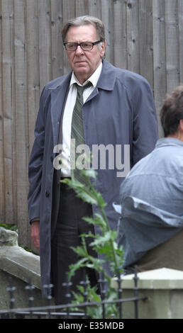 Kate Hudson, James Franco and Tom Wilkinson film scenes for the movie Good People in London  Featuring: Tom Wilkinson Where: London, United Kingdom When: 03 Jul 2013 Stock Photo