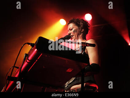 Amanda Palmer performing at the Manchester Ritz  Featuring: Amanda Palmer Where: Manchester, United Kingdom When: 11 Jul 2013 Stock Photo