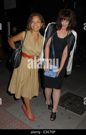 Celebrities attend Lulu Guinness Paint Project Launch Party at The Old Sorting Office  Featuring: Antonia Thomas Where: London, United Kingdom When: 11 Jul 2013 Stock Photo