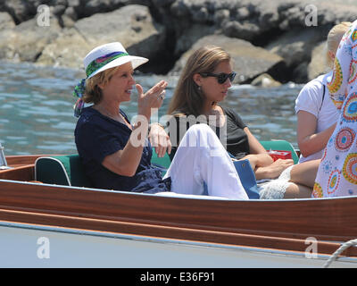 Kerry Kennedy and her daughter Mariah Matilda Cuomo on vacation in Ischia  Featuring: Kerry Kennedy,Matilda Mariah Kennedy Where Stock Photo