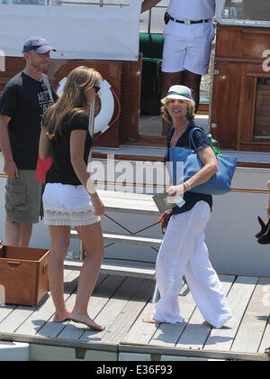 Kerry Kennedy and her daughter Mariah Matilda Cuomo on vacation in Ischia  Featuring: Kerry Kennedy,Matilda Mariah Kennedy Where Stock Photo