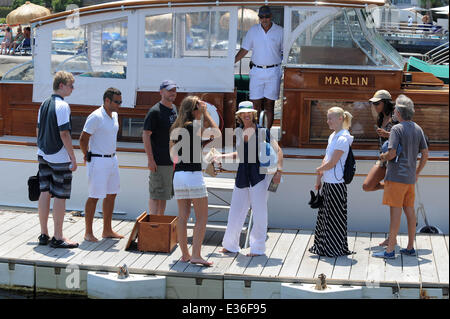 Kerry Kennedy and her daughter Mariah Matilda Cuomo on vacation in Ischia  Featuring: Kerry Kennedy,Matilda Mariah Kennedy Where Stock Photo