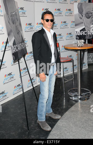 Latin musician Marc Anthony promtes his new album 3.0 at the NBC Experience store  Featuring: Marc Anthony Where: New York, NY, United States When: 23 Jul 2013 Stock Photo