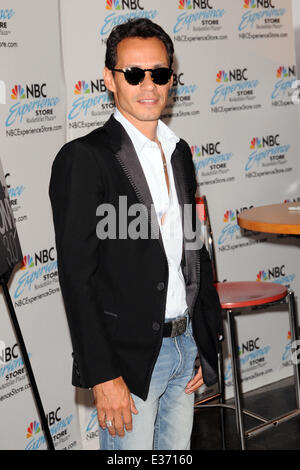 Latin musician Marc Anthony promtes his new album 3.0 at the NBC Experience store  Featuring: Marc Anthony Where: New York, NY, United States When: 23 Jul 2013 Stock Photo