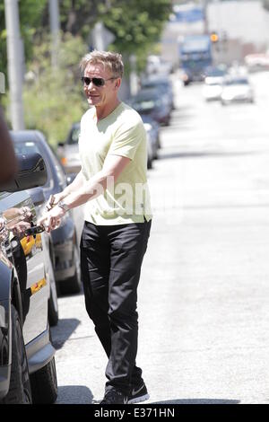 Chef Gordon Ramsay seen returning to his car in West Hollywood ...