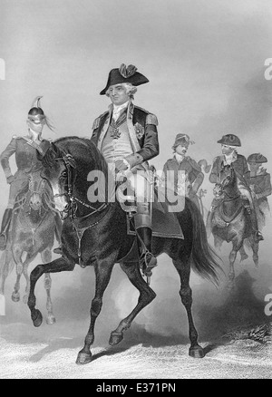 Baron von Steuben, 1730 - 1794, a Prussian-born military officer, inspector general and Major General of the Continental Army Stock Photo