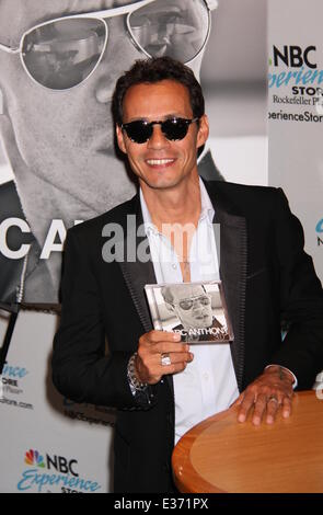 Latin musician Marc Anthony promtes his new album 3.0 at the NBC Experience store  Featuring: Marc Anthony Where: New York City, NY, United States When: 23 Jul 2013 Stock Photo