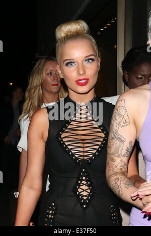 Helen Flanagan at men's magazine FHM celebrates launch of its September